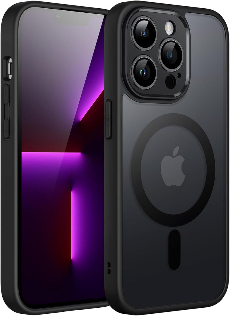 JETech Cover Magnetica per iPhone 14 Pro Max 6,7 Pollici Compatibile con MagSafe, Custodia Traslucida