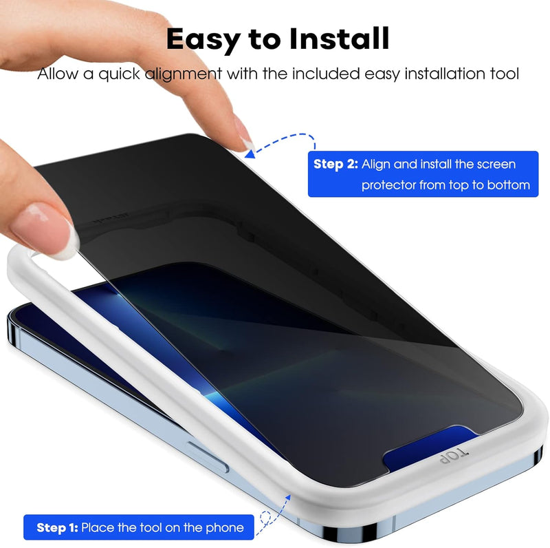 JETech Privacy Pellicola Protettiva per iPhone 14 Pro  6,7 Pollici con Protezione Obiettivo