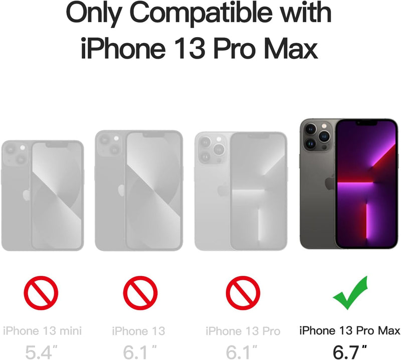 JETech Cover Magnetica per iPhone 14 Pro Max 6,7 Pollici Compatibile con MagSafe, Custodia Traslucida